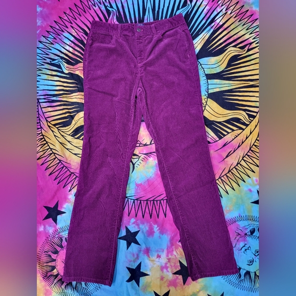 Talbots Dark Fuchsia Corduroy Pants - Picture 2 of 4